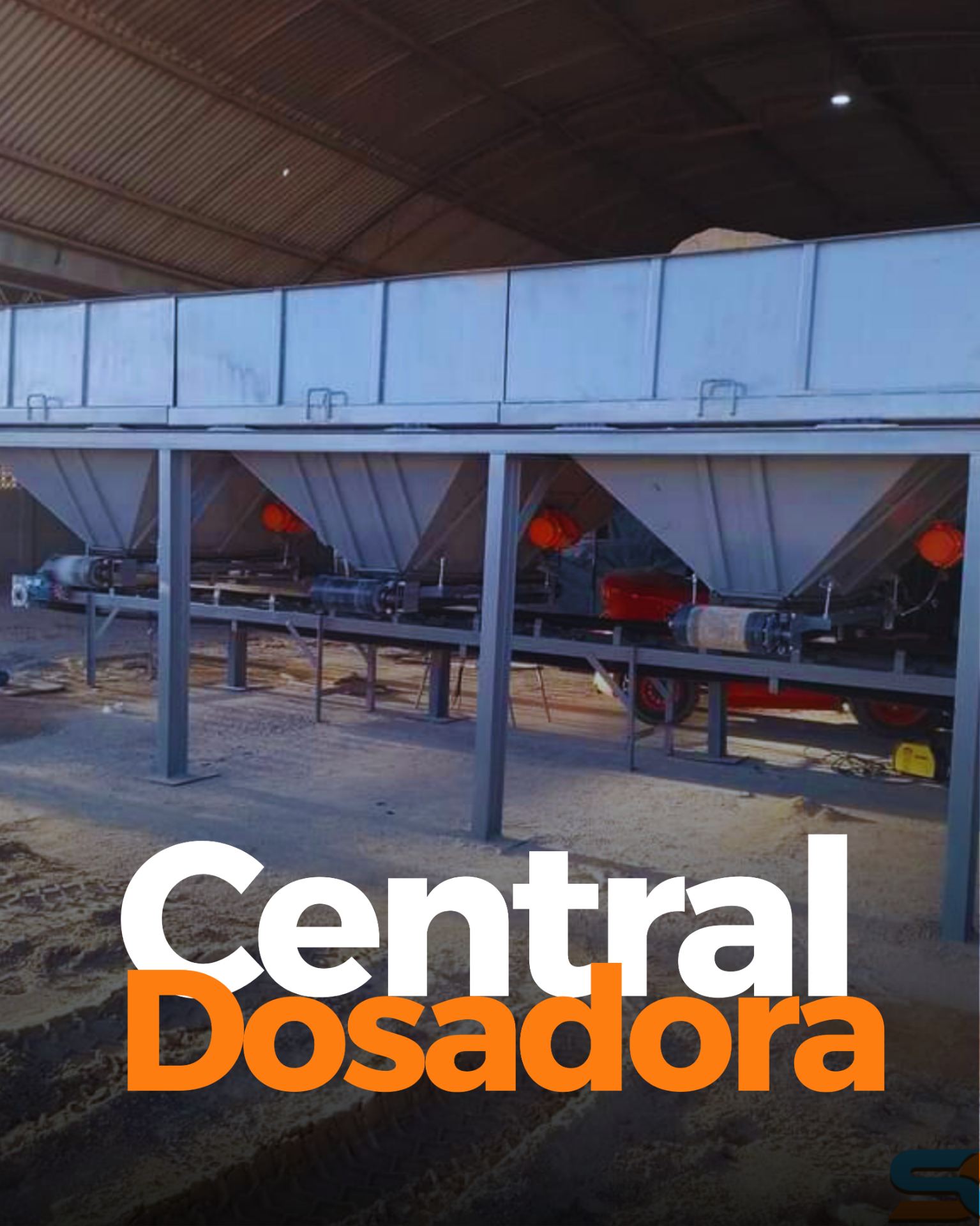 Central Dosadora de Agregados 3 silos de 5m³